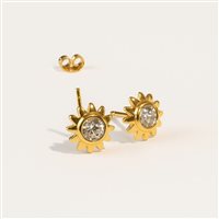 Ohrringe Idee Preziose dal 1987 Dame in Gelbgold Zircone IP.OK18G/30 - IP.OK18G/30